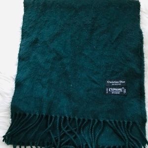 Christian Dior Monsieur forest green scarf